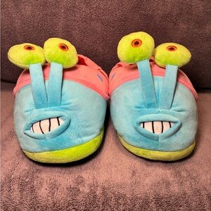 SpongeBob SquarePants Blue and Pink Gary the Snail Slippers